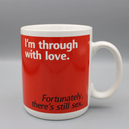Shoebox Greetings / Hallmark - Vintage - Red & White Ceramic Mug