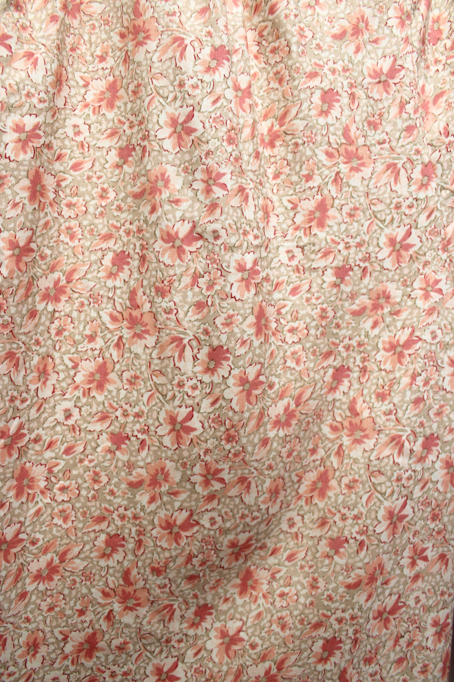 Coldwater Creek - 100% Silk Peachy Floral, Wide Leg Lounge Pants w/ Pockets - Size L