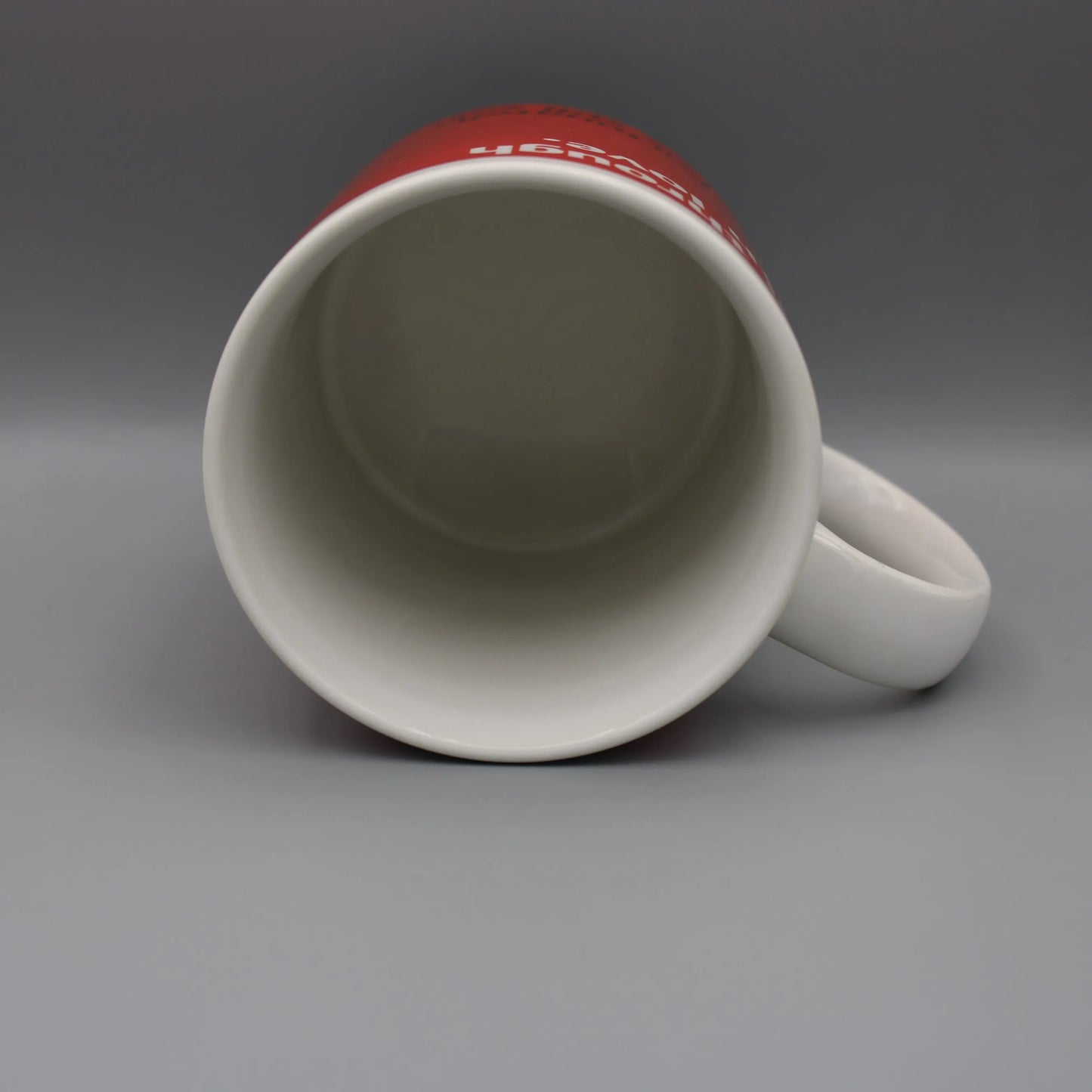 Shoebox Greetings / Hallmark - Vintage - Red & White Ceramic Mug