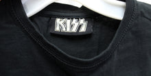 Load image into Gallery viewer, Kiss (Official)- Women&#39;s Cut Black w/ Metallic Silver Logo &quot;diamante&quot; - Size S