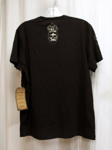 Ozzy Osbourne- Black w/ Metallic Silver - 2 Sided w/ Sleeve Graphic. November Rock Legends- T-Shirt- Size M (w/ Tags)