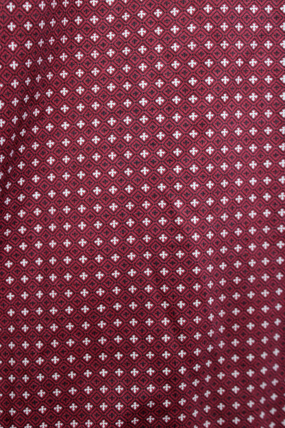 Vintage Men's - John Blair - Rust & Navy, Collared Henley Shirt - Size L