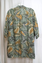 Load image into Gallery viewer, Men&#39;s - Campia Moda - Sage Green &amp; Earth Toned Tropical Hawaiian Shirt - Size L