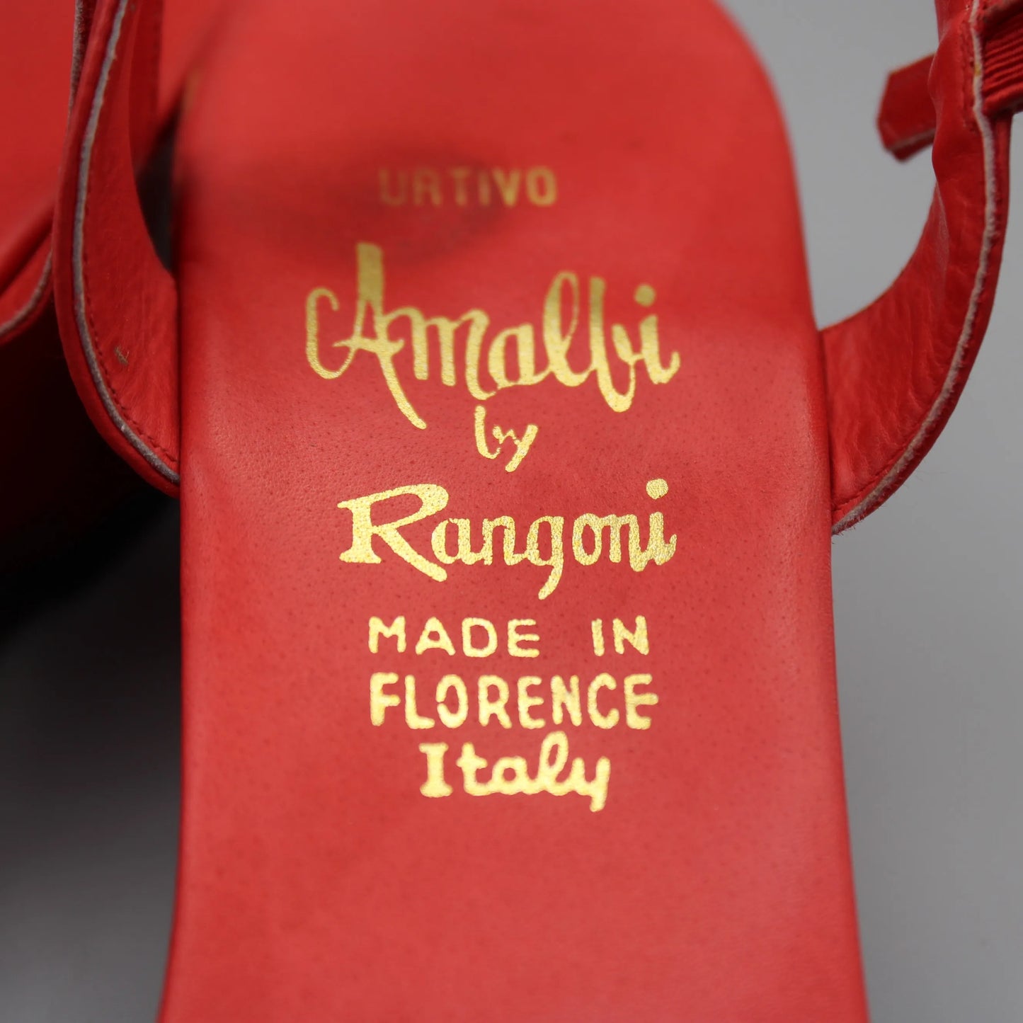 Amalfi by Rangoni - Vintage - Red Urtivo Snadals - No Size Marking