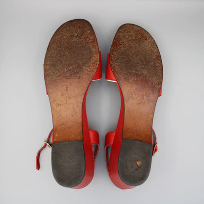 Amalfi by Rangoni - Vintage - Red Urtivo Snadals - No Size Marking