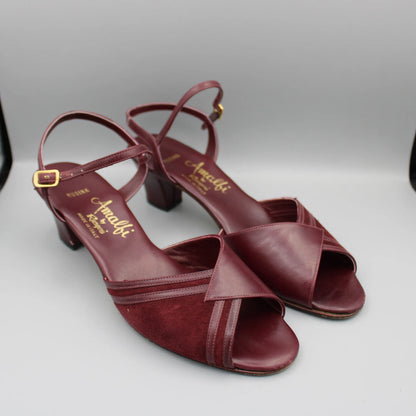 Amalfi by Rangoni - Vintage - Burgundy Musina Sandals - No Size Marking