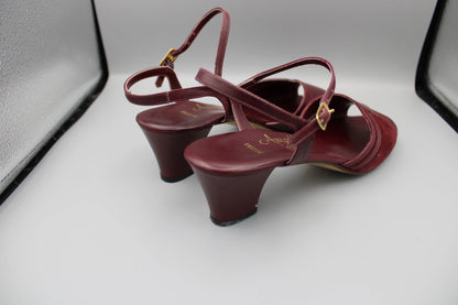 Amalfi by Rangoni - Vintage - Burgundy Musina Sandals - No Size Marking
