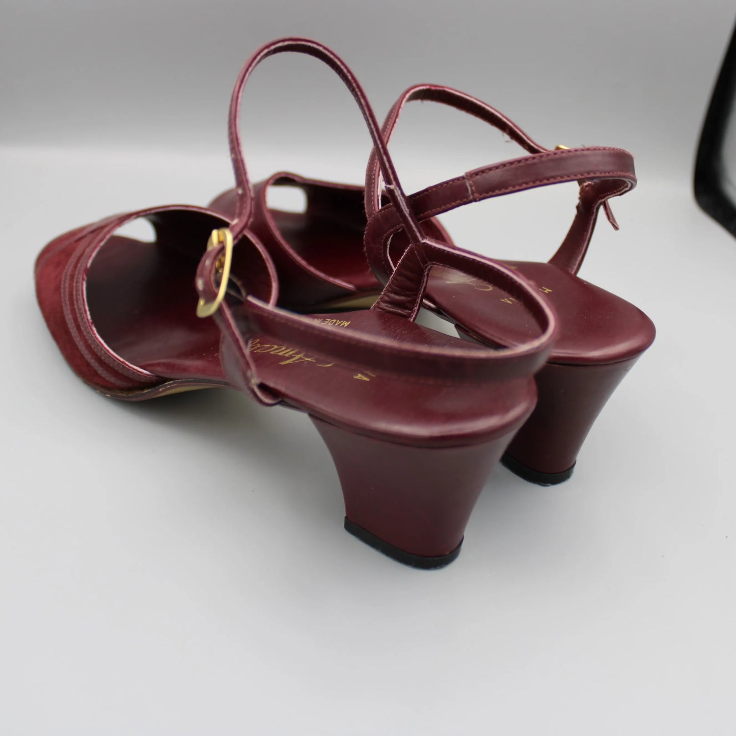 Amalfi by Rangoni - Vintage - Burgundy Musina Sandals - No Size Marking
