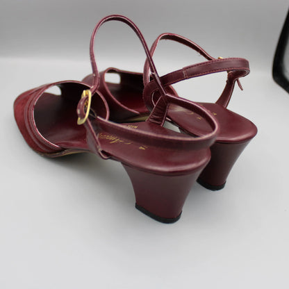 Amalfi by Rangoni - Vintage - Burgundy Musina Sandals - No Size Marking