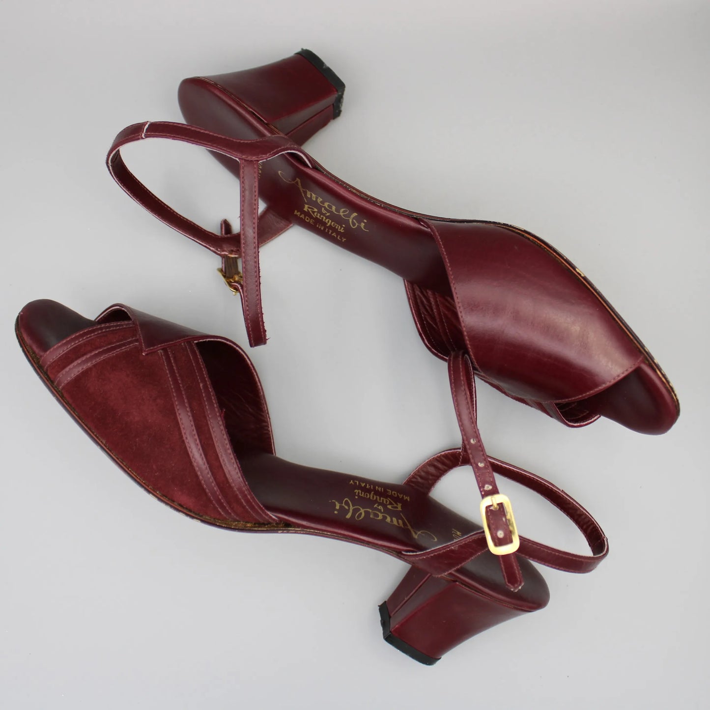 Amalfi by Rangoni - Vintage - Burgundy Musina Sandals - No Size Marking