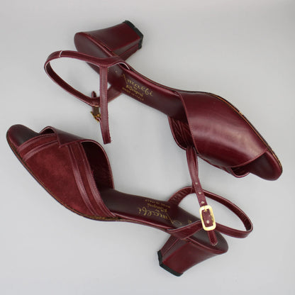 Amalfi by Rangoni - Vintage - Burgundy Musina Sandals - No Size Marking