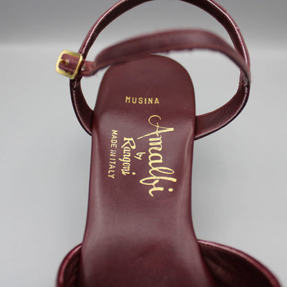 Amalfi by Rangoni - Vintage - Burgundy Musina Sandals - No Size Marking