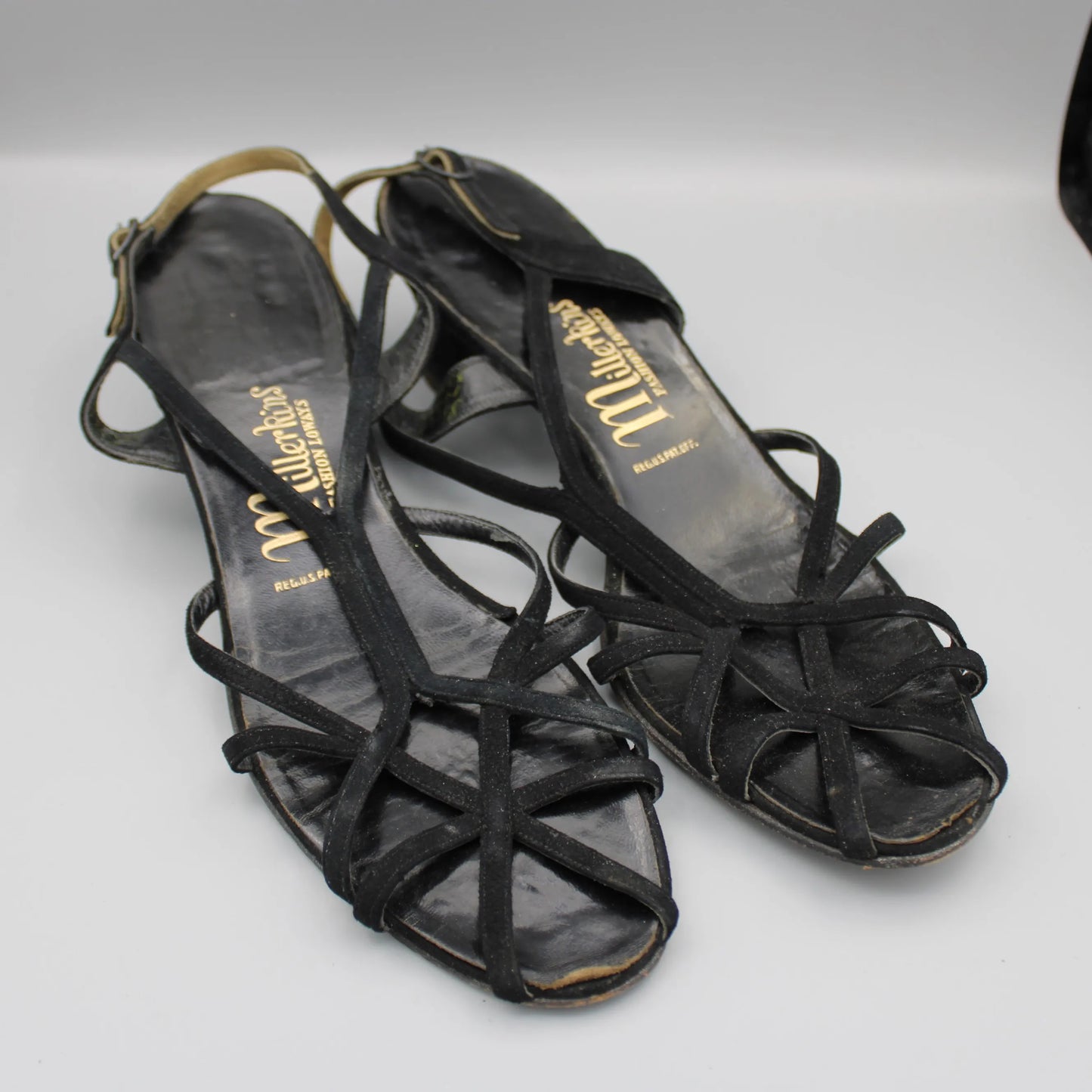Millerkins Fashion Loways - Vintage - Black Strappy Sandals