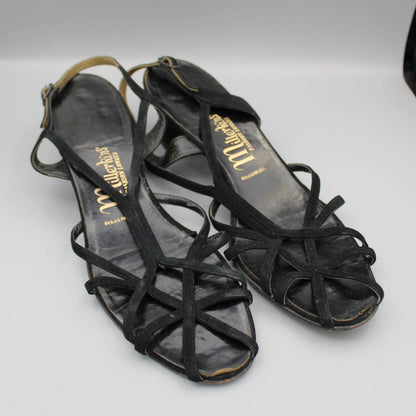 Millerkins Fashion Loways - Vintage - Black Strappy Sandals