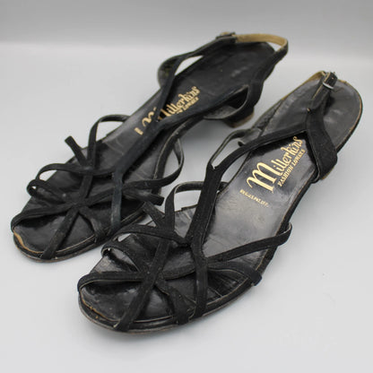Millerkins Fashion Loways - Vintage - Black Strappy Sandals