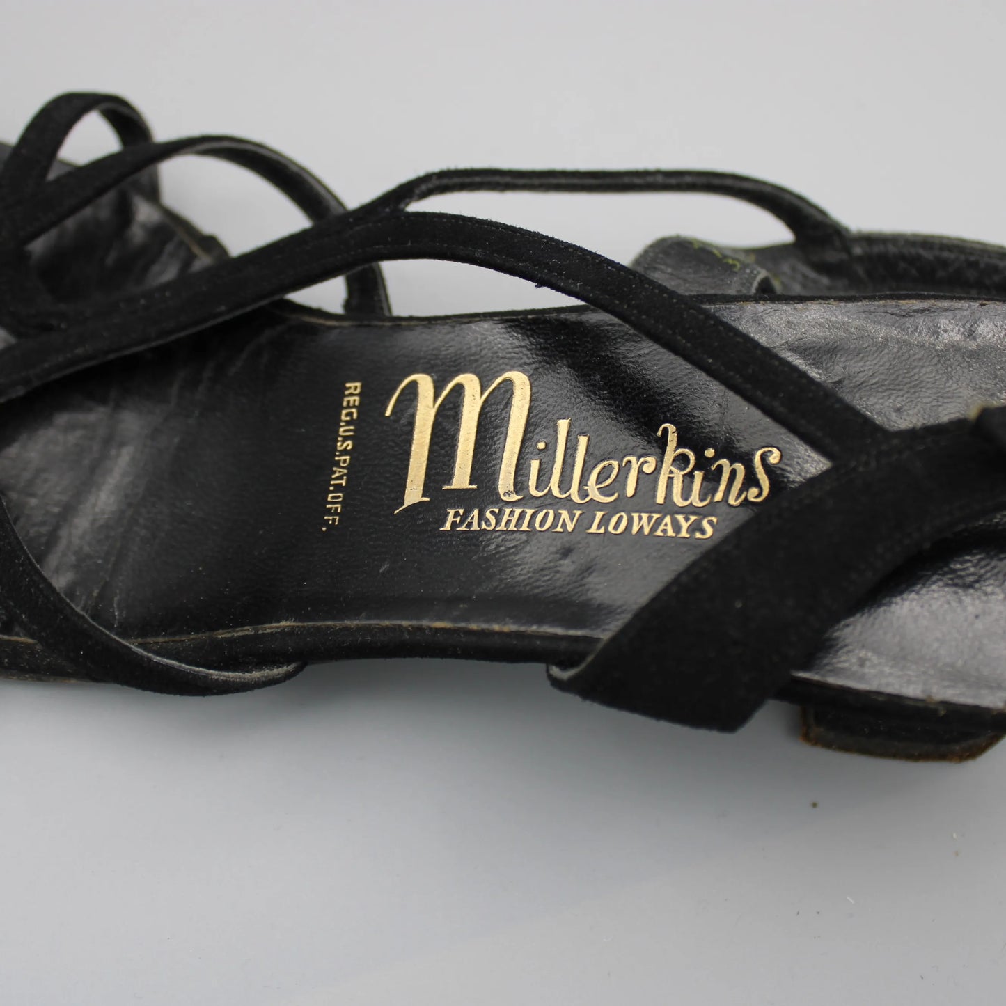 Millerkins Fashion Loways - Vintage - Black Strappy Sandals
