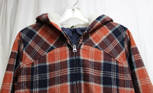Load image into Gallery viewer, Rubbish - Wool (Recycled) Blend Plaid Hooded Zip Up Hoodie Jacket - Size XL (Runs Small, See Measurements)