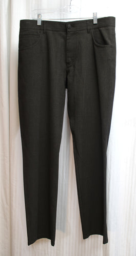 Men's -Alberto Pants - Muted Dark Brown Ceramica Stone Modern Fit Pants - Size 33/32