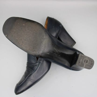 Caressa by Taicher - Vintage - Navy Loafer Pump - Size 8 AA