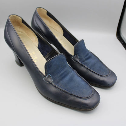 Amalfi by Rangoni - Vintage - Navy Loafer Pumps - Size 8AA
