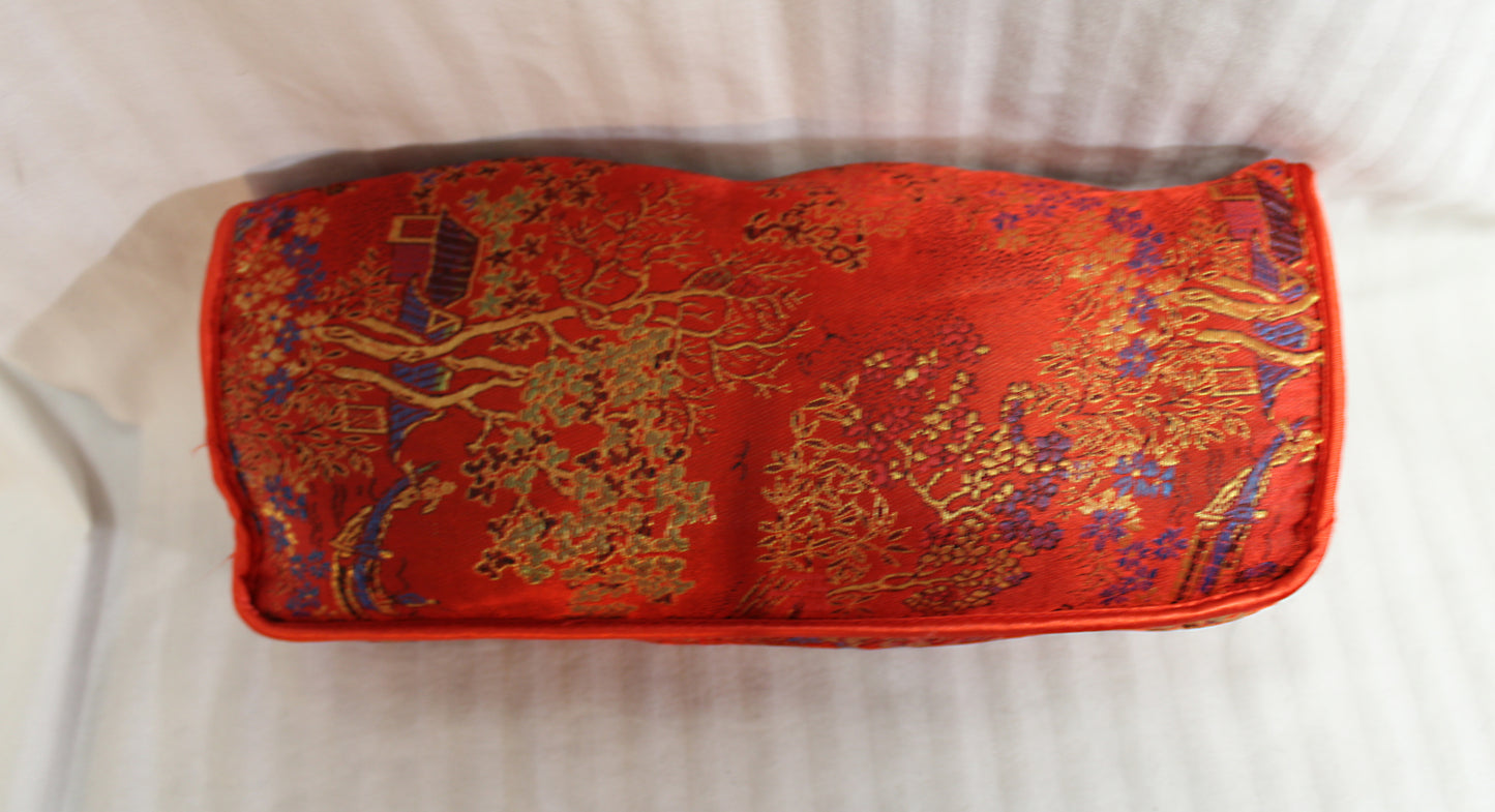 Vintage - Charles Jourdan - Red "Satin Scuff" House Shoes Size XL (11) w/ Case