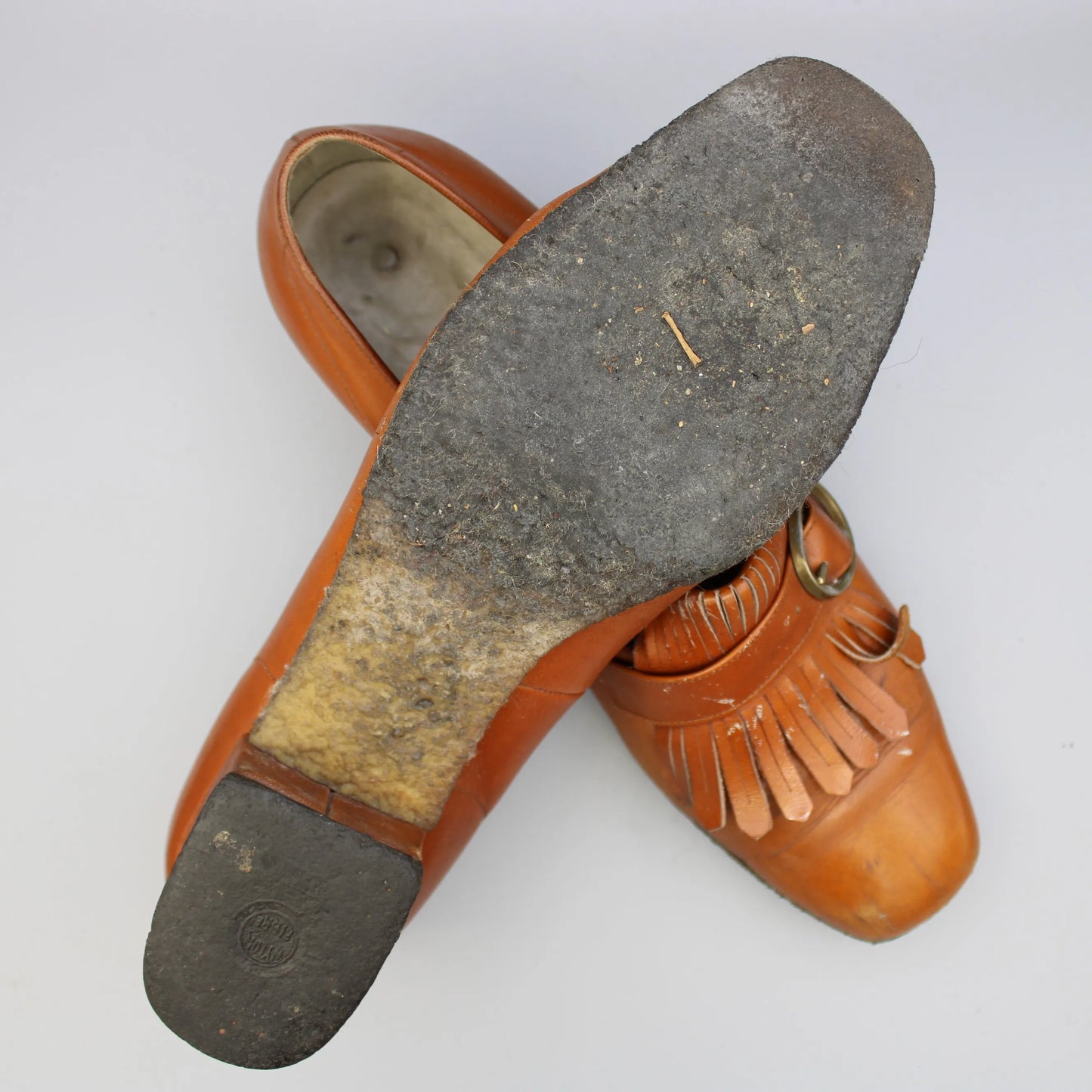 Amalfi by Rangoni - Vintage - Tan Leather Platform Loafers