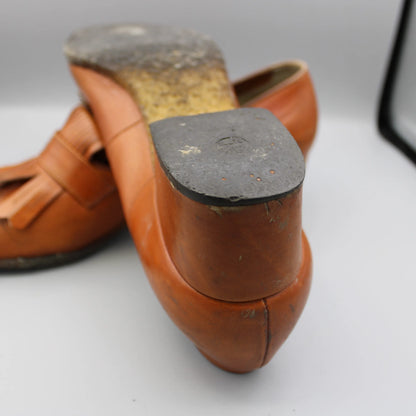 Amalfi by Rangoni - Vintage - Tan Leather Platform Loafers