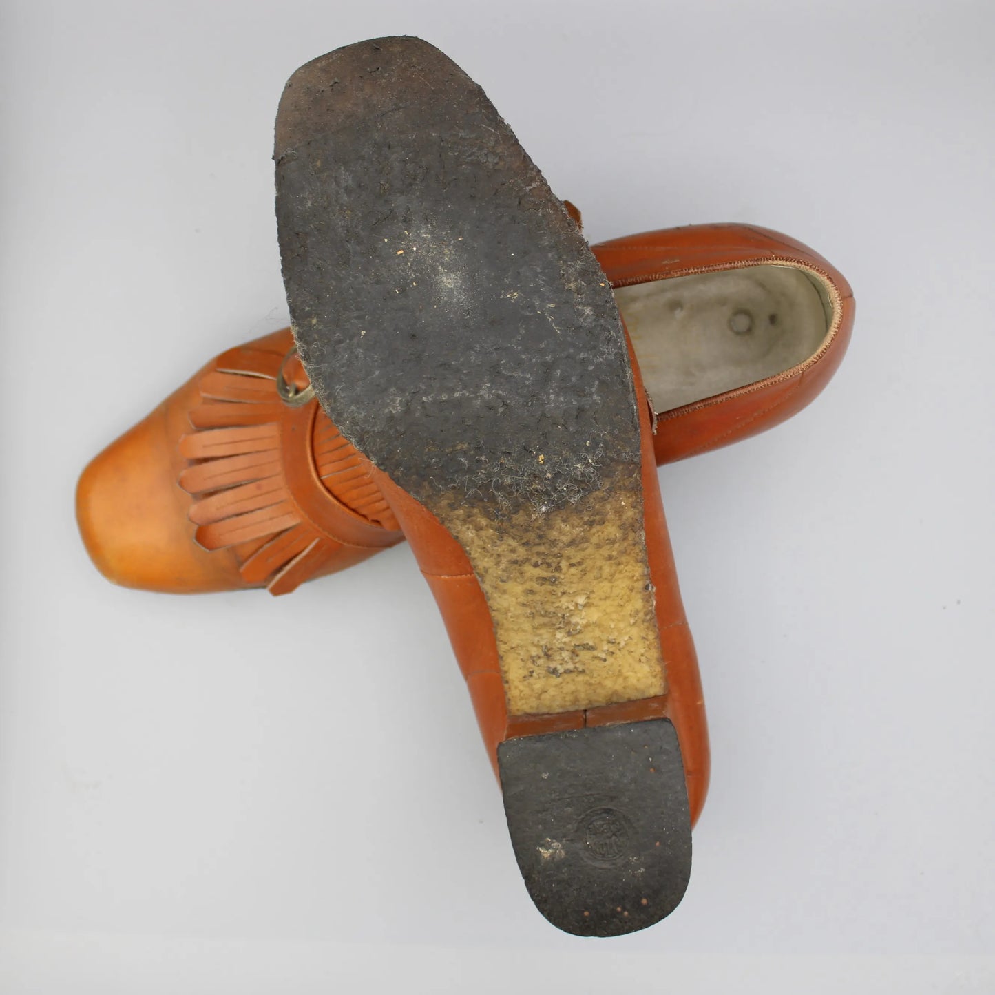 Amalfi by Rangoni - Vintage - Tan Leather Platform Loafers