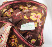 Load image into Gallery viewer, Vera Bradley - &quot;Buttercup&quot; Brown, Yellow &amp; Pink Floral Quilted Bag