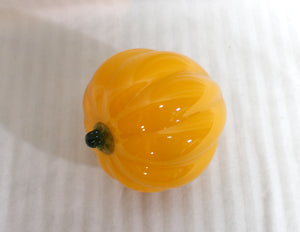 Blown Art Glass Pumpkin 4.5"