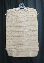 Load image into Gallery viewer, Handmade Open Side Beige Layering Vest - Size M (Approx, See Measurements)