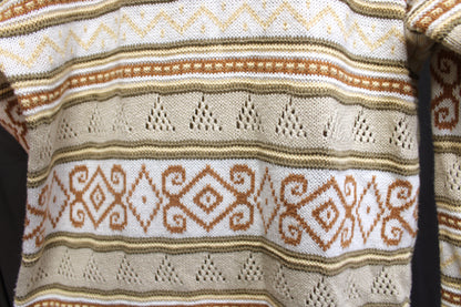 Casual Corner - Geometric Pattern, Tunic Length Oversized Sweater - Size M