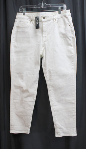 White House Black Market - White Stretch Girlfriend Jeans - Size 10 Short (w/ Tags)