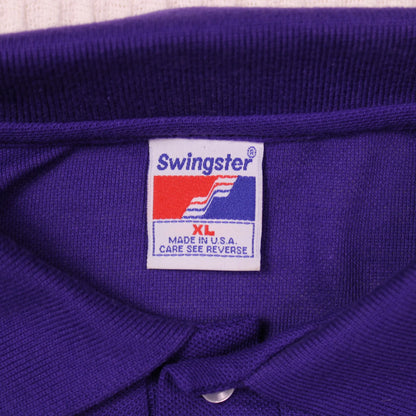 Swingster Team Yamaha USA - Vintage - Purple Polo Shirt - Size XL