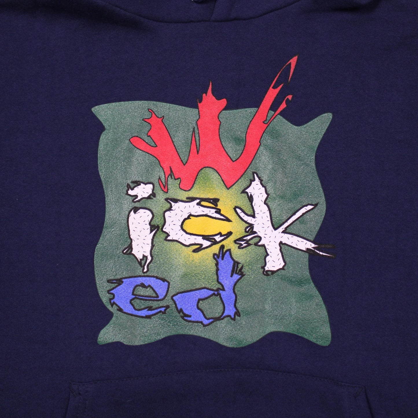 Hanes Activewear - Vintage - Navy "Wicked" Graphic Hoodie- Size XL
