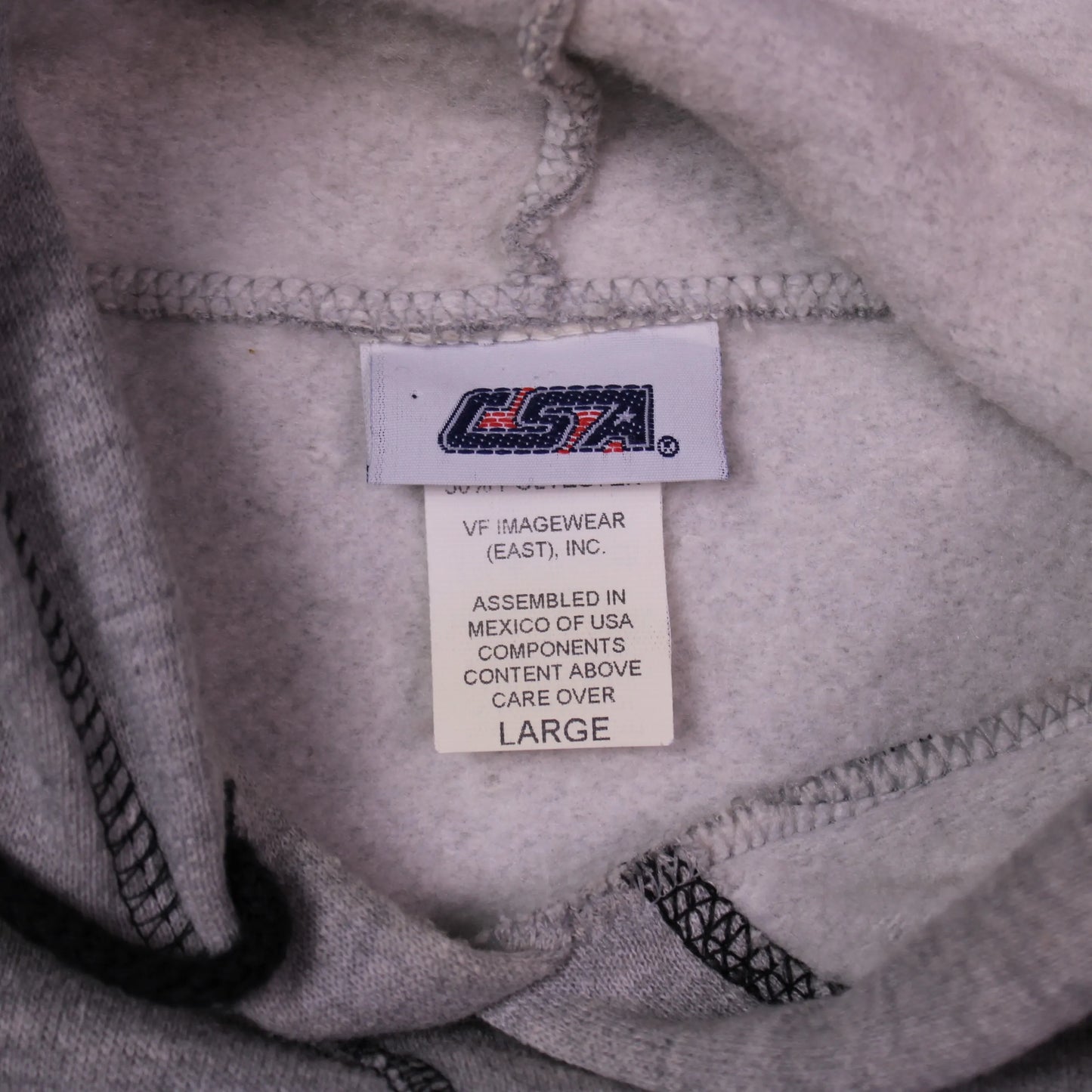 CSA - Vintage Y2K - Light Gray Oakland Raiders Hoodie - Size L