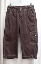 Load image into Gallery viewer, Coldwater Creek - Brown Cropped Utility Pants - Size 4