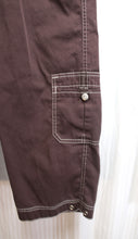 Load image into Gallery viewer, Coldwater Creek - Brown Cropped Utility Pants - Size 4