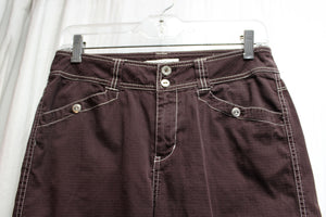 Coldwater Creek - Brown Cropped Utility Pants - Size 4