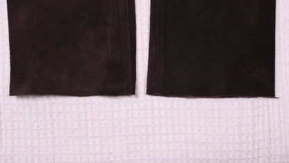 Drum Rye - Vintage - Dark Brown Suede Leather Jeans - Size 29