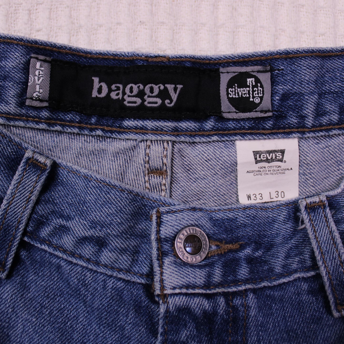 Levis - Vintage - SilverTab Baggy Jeans - Size W33 L30
