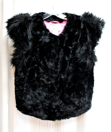 Neiman Marcus, Skaist Taylor for Target - Black Faux Fur Vest - Size M