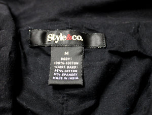 Style & Co. - Black Full Tiered Peasant Skirt - Size M