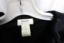 Load image into Gallery viewer, Neiman Marcus, Exclusive - Black velour Velvet V- Ruffle Neck Zip Up Jacket - Size 1X
