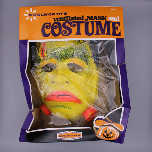 Ben Cooper Frankenstein Woolworths - Vintage - Halloween Mask & Box Only