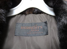 Load image into Gallery viewer, Vintage - Herbert&#39;s Furs, San Francisco - Chevron Stripe Mink Fur Coat - See Measurements 19&quot; Chest (pit to pit)