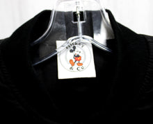 Load image into Gallery viewer, Mickey &amp; Co. - Black w/ Applique &amp; Sequins Kisses Mickey Mouse Bomber Jacket - Size L
