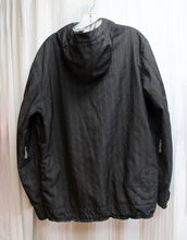 Load image into Gallery viewer, Men&#39;s - Burton - Hooded Charcoal  Pinstripe Snowboarding Coat - Size S