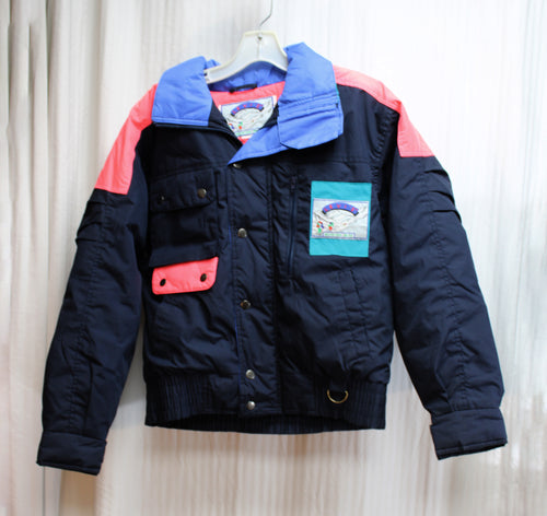 Vintage - Levi's Mountain Wear - Removeable Hood, Multicolor Ski Jacket - Size L