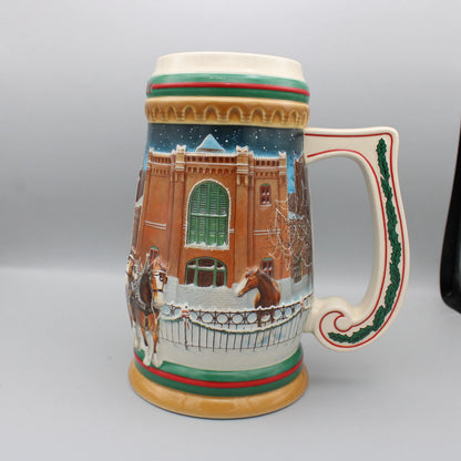 Ceramarte in Brazil - Vintage - 1997 Budweiser Holiday Stein